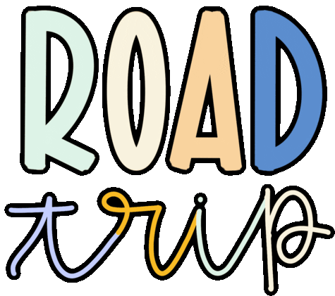 Road Trip Vacation Sticker - Road Trip Vacation Travel Stickers