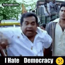 I Hate Democracy.Gif GIF - I Hate Democracy Brahmi Brahmanandam GIFs