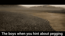 the boys when you hint about pegging is displayed in a video