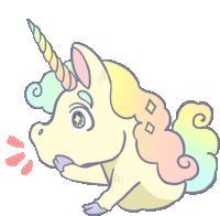 Startled Unicorn Raises Hoof To Mouth Sticker