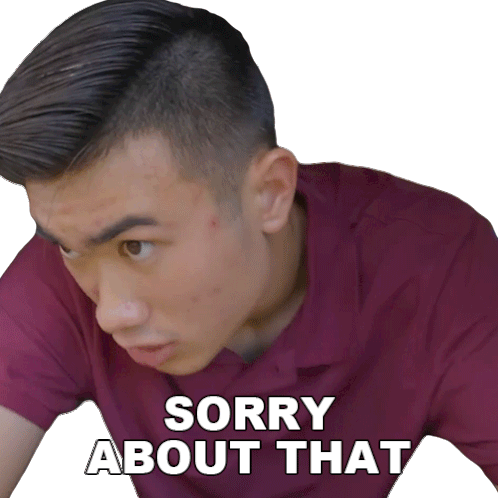 Sorry About That Nathan Doan Sticker - Sorry About That Nathan Doan Nathan Doan Comedy Stickers