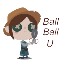 Ball Ball U Sorry Sticker