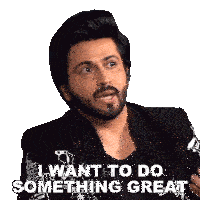 I Want To Do Something Great Dheeraj Dhoopar Sticker