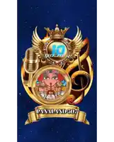 a poster for panaland 507 with a clock and a microphone