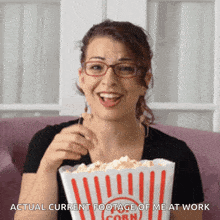 Anita Popcorn Girl GIF - Anita Popcorn Popcorn Girl GIFs