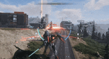 a screenshot of a video game shows a robot with a score of 10
