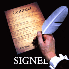 Contract Signature GIF