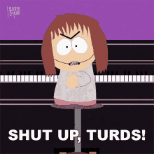 Shut Up Turds Shelly Marsh GIF - Shut Up Turds Shelly Marsh South Park GIFs