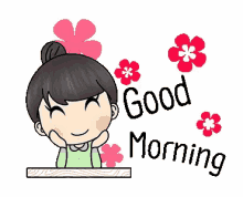 hi happy good morning sakura smiling