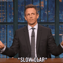 Seth Meyers Slow Clap GIF - Seth Meyers Slow Clap Clap GIFs