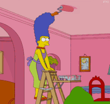 House Painting Renovate GIF - House Painting Renovate Simpsons GIFs