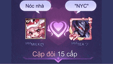 a screenshot of a video game with two characters named nyc and iam milko