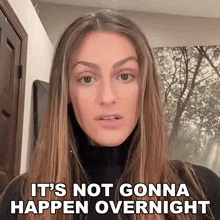 It'S Not Gonna Happen Overnight Tiffany Henriques GIF