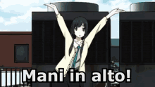 Mani In Alto Alza Le Mani Ti Ho Scoperto Anime GIF - Hands Up Put Your Hands Up I Catch You GIFs