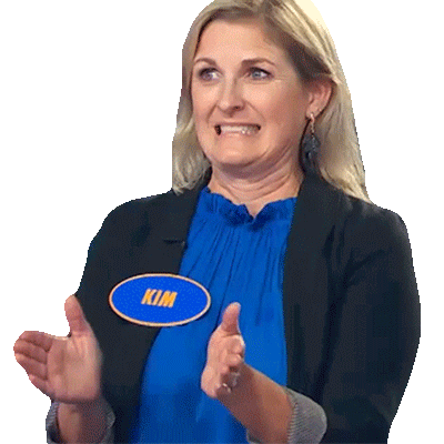 Clapping Kim Sticker - Clapping Kim Family Feud Canada Stickers