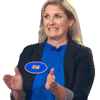 Clapping Kim Sticker - Clapping Kim Family Feud Canada Stickers
