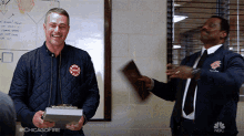 goofing off kelly severide wallace boden chicago fire messing around
