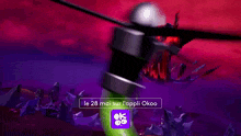 a screenshot of a video game with the words le 28 mai sur l' appli okoo at the bottom