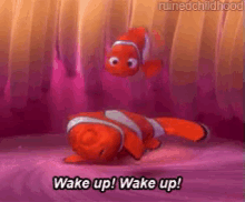 Findingnemo Wakeup GIF - Findingnemo Finding Nemo GIFs
