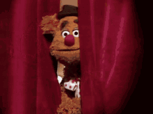 muppet show muppets gilda radner fozzie bear curtain