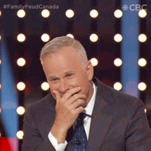 Hold Back Laughter Gerry Dee GIF - Hold Back Laughter Gerry Dee Family Feud Canada GIFs