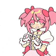 a drawing of a girl with pink hair and a heart behind her that says love for you