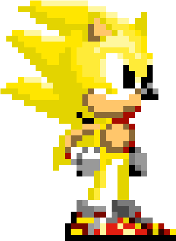 Classic Super Sonic Super Sonic Sticker - Classic Super Sonic