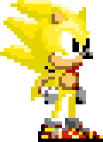 Super Sonic In Sonic1 Sticker - Super Sonic In Sonic1 Stickers