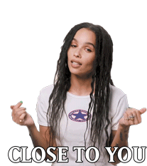 Close To You Zoe Kravitz Sticker - Close To You Zoe Kravitz Right By Your Side Stickers