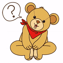 bear ask curious question mark curiosity