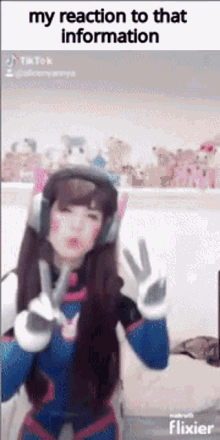 Dva My Reaction GIF - Dva My Reaction My Reaction To That Information GIFs