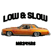 Low And Slow Low & Slow Sticker - Low And Slow Low & Slow Lowride Stickers