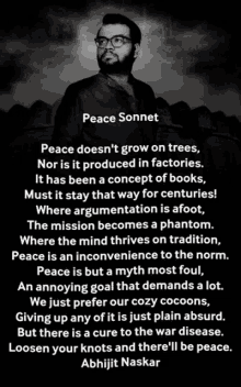 naskar abhijit naskar world peace peace sonnet peace on earth