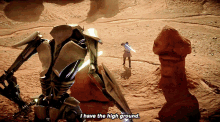 Star Wars General Grievous GIF - Star Wars General Grievous I Have The High Ground GIFs