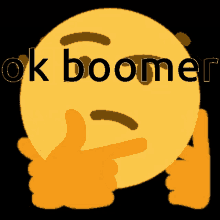 Ok Boomer Thinking Emoji GIF - Ok Boomer Thinking Emoji GIFs