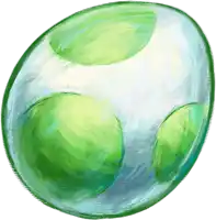 a painting of a green and blue sphere with a white background