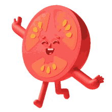 the other half tomato happy run smile