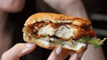 Chicken Chicken Burger GIF - Chicken Chicken Burger Chicken Sandwich GIFs