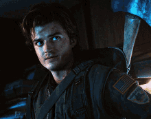 a man in a military uniform has a patch on his arm that says ' ranger '