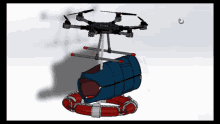 a drawing of a drone with the letter c on the bottom left