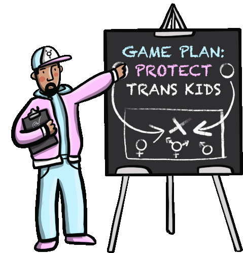 Game Plan Trans Colors Sticker - Game Plan Trans Colors Let Them Play Stickers