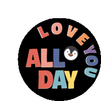 Color Penguin Sticker - Color Penguin Love You Stickers