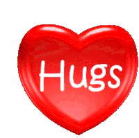 Hugs Heart Sticker - Hugs Heart Stickers Stickers