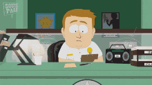 Feeling It Mike The Front Desk Officer GIF - Feeling It Mike The Front Desk Officer South Park GIFs