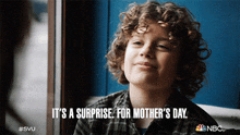 Its A Surprise For The Mothers Day Noah Porter Benson GIF - Its A Surprise For The Mothers Day Noah Porter Benson Law & Order Special Victims Unit GIFs