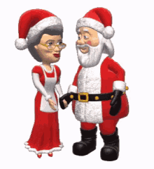 Christmas Santa Claus GIF - Christmas Santa Claus Mr And Mrs Claus GIFs