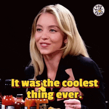 Sydney Sweeney Hot Ones GIF - Sydney Sweeney Hot Ones It Was The Coolest Thing Ever GIFs