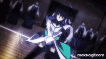 anime fight mahouka pull water