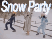 snow party