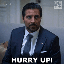 Hurry Up Hunter Franklin GIF - Hurry Up Hunter Franklin The Oval GIFs